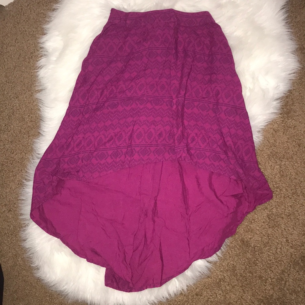 Long purple skirt